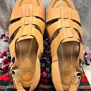 Sofft Women's Brown Leather Sandals SEE